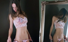 Teen Girl Solo Masturbation and Striptease 27