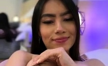 VeronicaBonnie shows fuckable tits - handbra and after it -