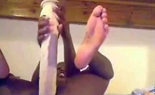 Black Girl Fulfills Her Wildest Fantasy With a Huge Sex Toy
