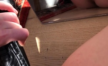 Beautiful wife masturbating show with webcam with toys