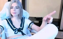 Blonde teen Sierras first erotic masturbation video
