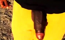 Big Black Cocks Outdoors