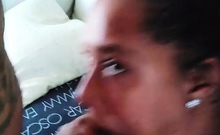 Amateur ebony big cock fucking and facial finale