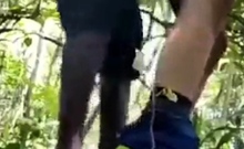 In The Woods My Black Friend Fuck Me