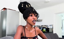 Amateur Ebony Teen Tight Pussy Stretched