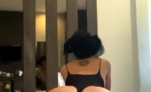 Brunette Tranny Jerking In Hard Dick In Solo Webcam