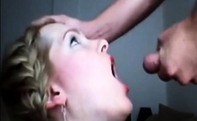 French Amateur Blowjob Sucking While Made Up