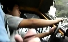 Big Dick Flash For Taxi Driver - Gay Latino Handjob