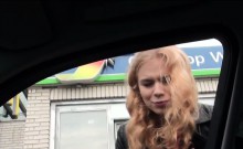 Russian Teen Wanks Strangers Stiff Cock