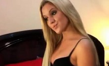 Super Blonde Amateur Teen Teasing And Strip